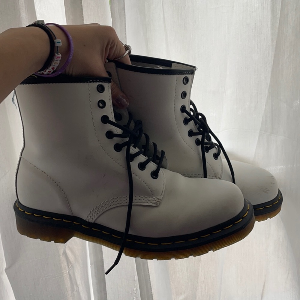 White Doc Marten Boots 🤍